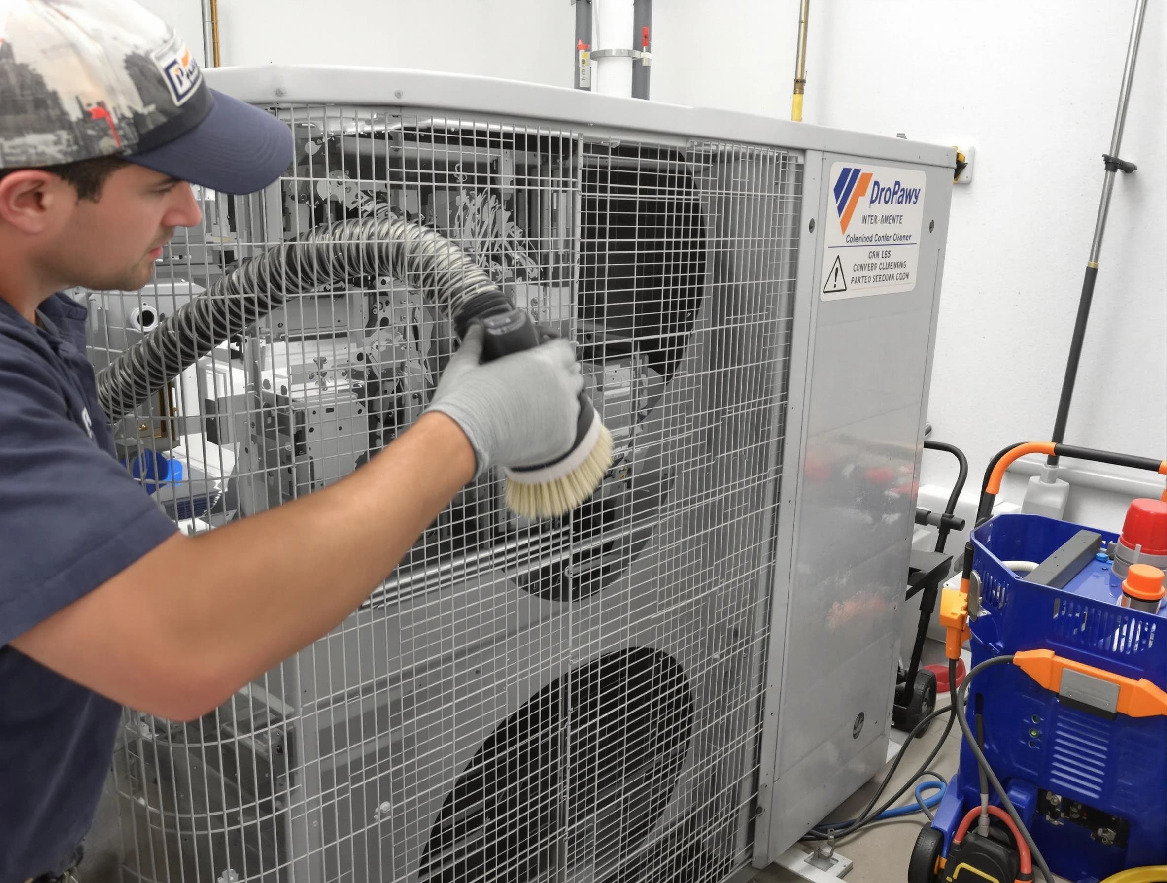Forest Hills Air Duct Cleaning specialist performing precision AC coil cleaning for improved system performance in Forest Hills