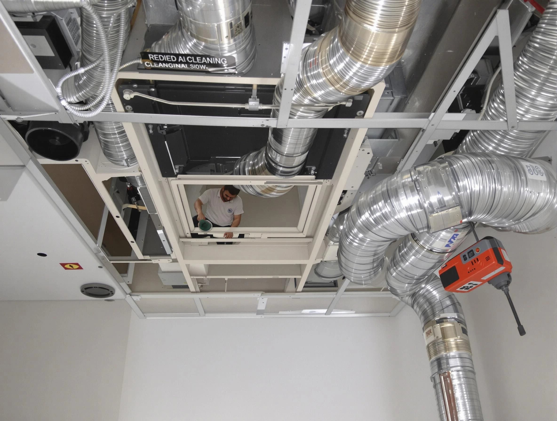 Forest Hills Air Duct Cleaning technician performing detailed central duct system cleaning in Forest Hills