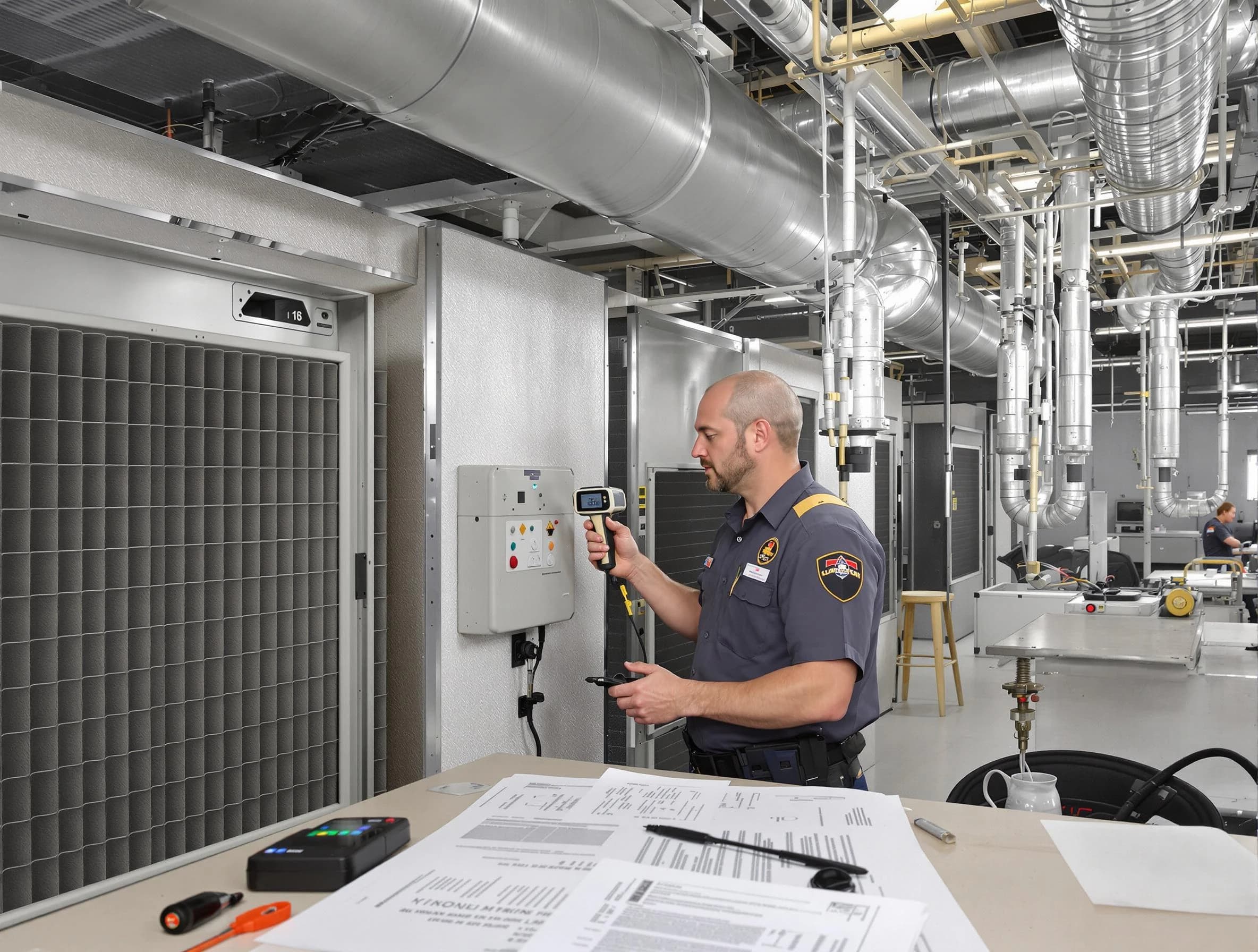 Professional filter system inspection by Forest Hills Air Duct Cleaning in Forest Hills