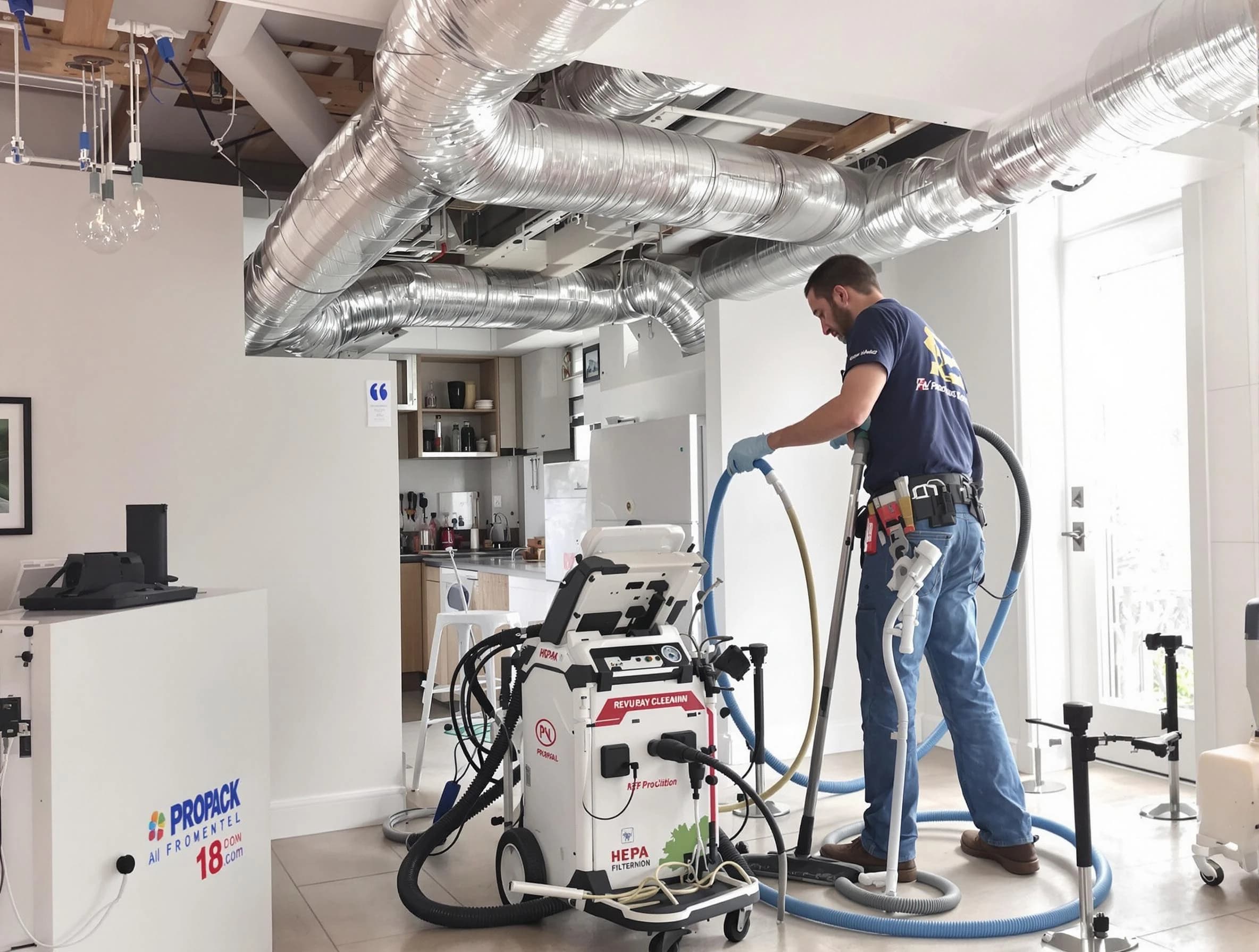 Forest Hills Air Duct Cleaning technician performing advanced pure duct cleaning with specialized equipment in Forest Hills