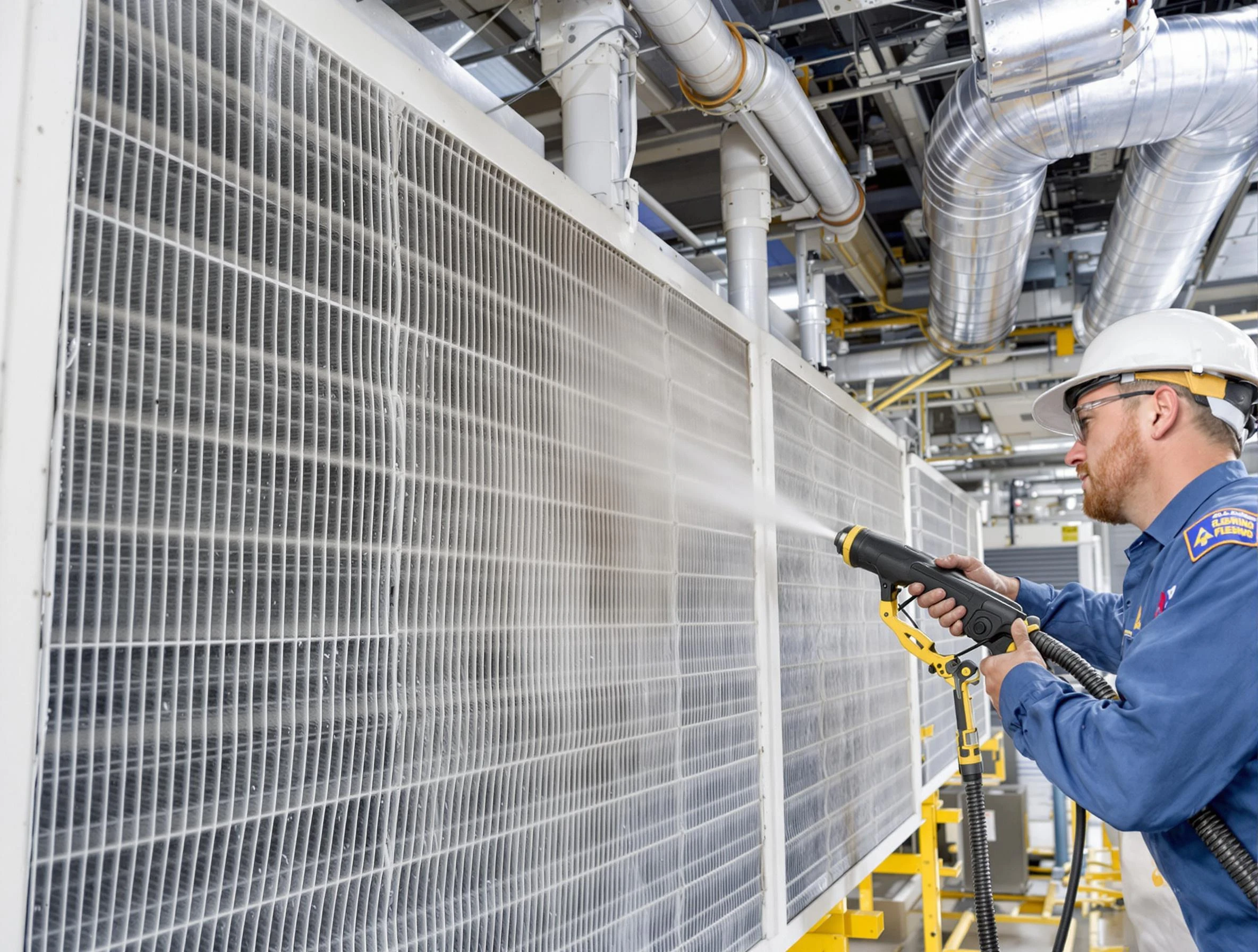 Professional commercial coil cleaning by Forest Hills Air Duct Cleaning in Forest Hills