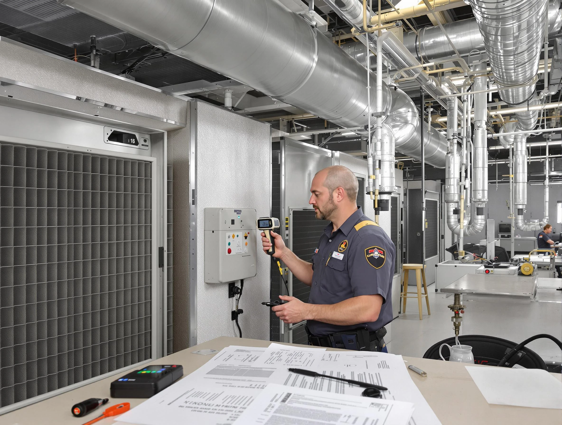 Professional filter system inspection by Forest Hills Air Duct Cleaning in Forest Hills